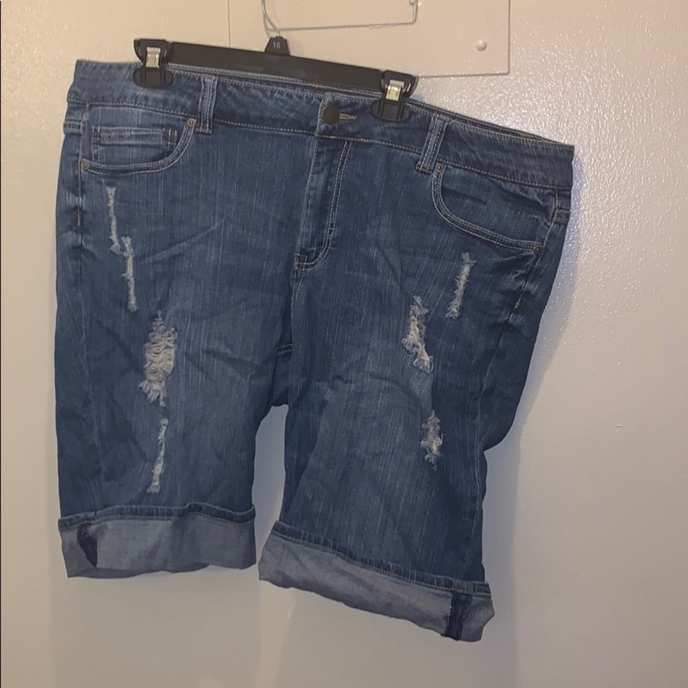 Denim shorts